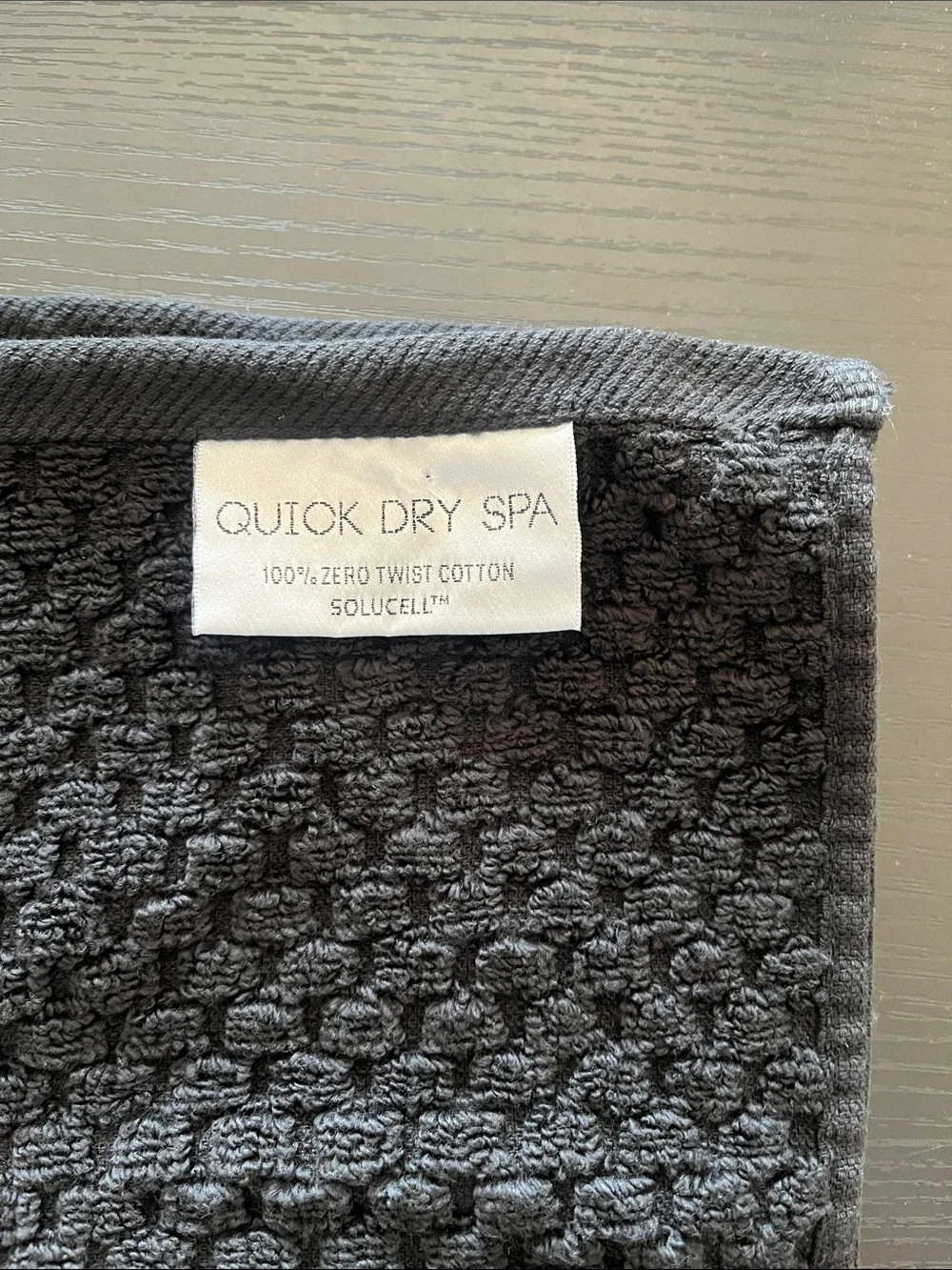 (NWT) Black Waffle-Hand Towel - 100% Cotton Set of 3